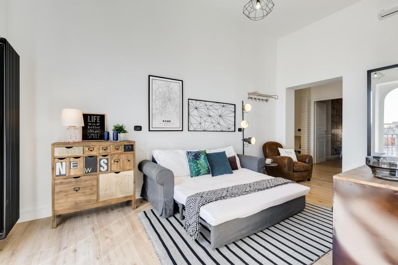 Bmga L Glam Industrial 3-Bed Apartment In Termini Róma Kültér fotó